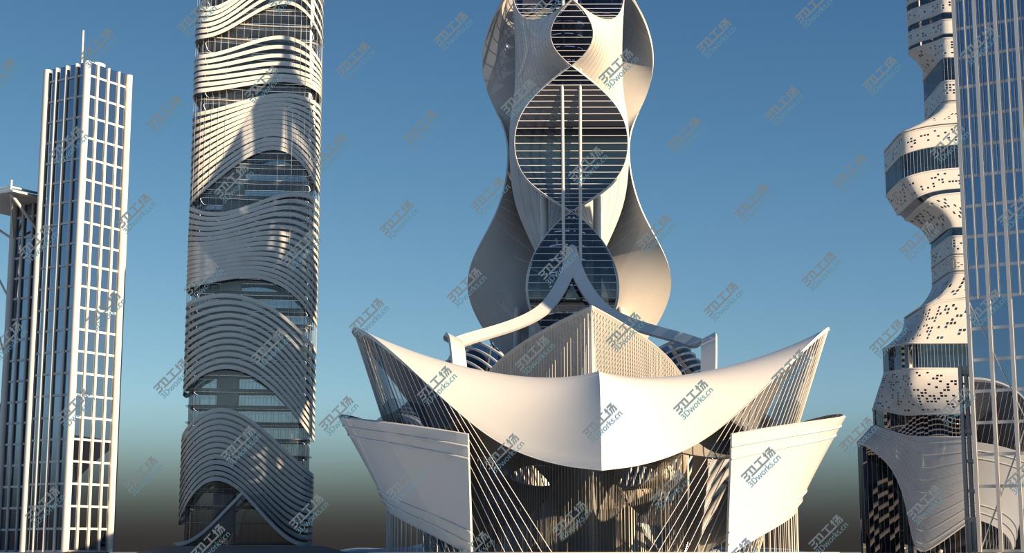 images/goods_img/2021040231/Futuristic Skyscraper collection 6 3D model/3.jpg